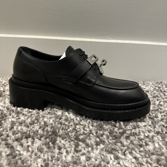 Hermes Kelly Chunky Loafers in Black Size 37 - Picture 8 of 10